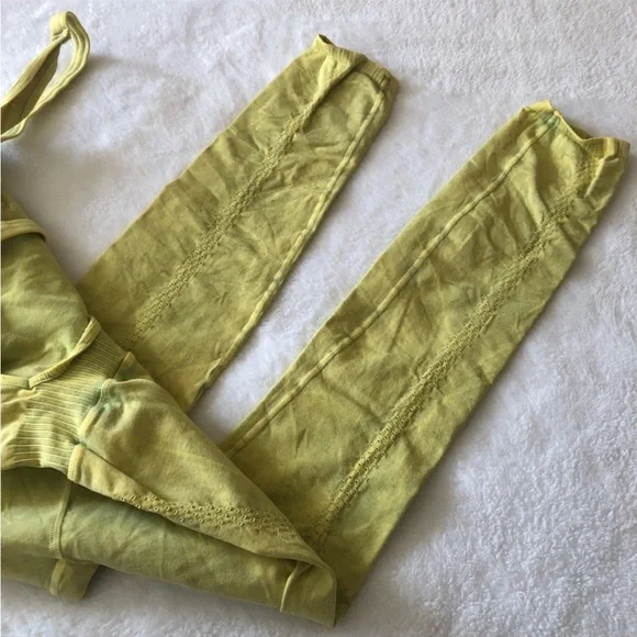 FREE PEOPLE GOOD KARMA YELLOW/GREEN ONSIE PINEAPPLE PUNCH COLOR. Sz M/L - Picture 3 of 6